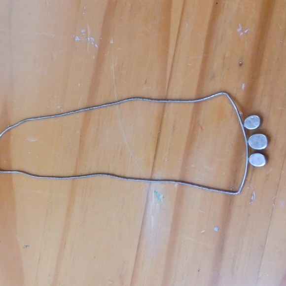 Silver  Woman's  Turquoise Stones Necklace - Picture 4 of 5